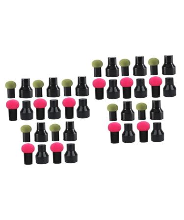 FRCOLOR Simple Puff 20 Sets Mushroom Head Puff Makeup Puffs with Handles Cosmetics Puffs Highlighter Makeup Sponge Safe Puff Powder Puff Beauty Egg Makeup Pad Hydrophilic Polyurethane