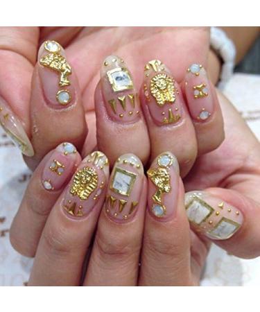 80 PCS Egyptian Gold Nail Charms - Nail Art Supplies for Manicure & DIY Decorations - Buy Online on GoSupps.com