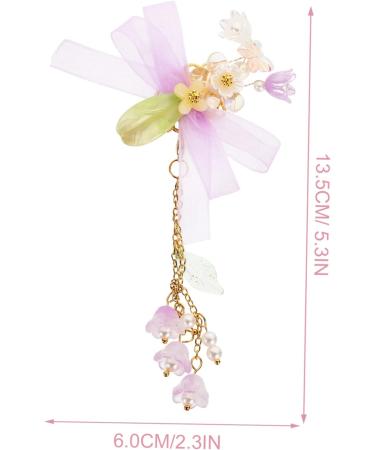 Beaupretty 4 Pairs tassel flower hair clip hair accessories for kids hanfu hair accessories hair accessory for women flower headpiece kids hair accessories hair clips flower hairpin girl baby - Buy Online on GoSupps.com