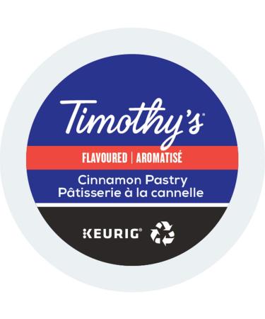 Timothy's World Cinnamon Pastry Coffee K-Cups for Keurig Brewers 96 Count
