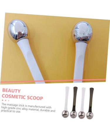 FRCOLOR 4Pcs Zinc Alloy Massage Spoon Facial Massager Nursing Mask Anti-aging Eye Cream Spatula Applicator Eye Cream Massage - Buy Online on GoSupps.com