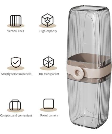 Valink Travel Toothbrush Case - Durable Transparent Plastic Holder for Camping & Travel - Ideal for Electric & Manual Toothbrushes - Buy Online on GoSupps.com