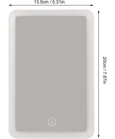 LED Lighted Makeup Mirror Portable Vanity Mirror Stepless Dimming Rotation Touch Switch Rechargeable Mirror Desktop Cosmetic Light Up Mirror for Home Use - Buy Online on GoSupps.com