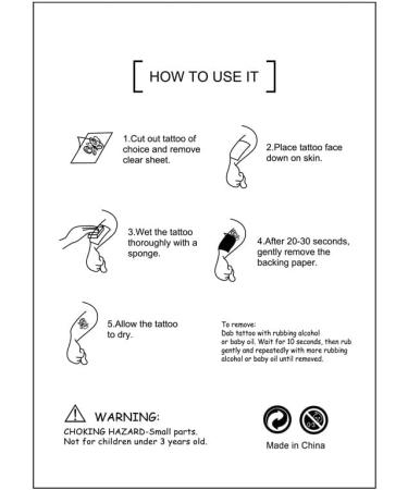 110 Glow in The Dark Temporary Tattoos Stickers - Theme Party | 12 Sheets - Buy Online on GoSupps.com