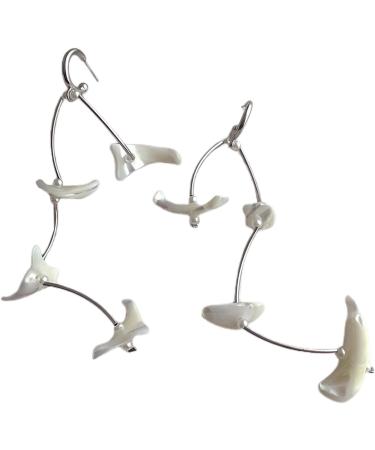 Feyley Long Tassel Earrings - Shell & Pearl-Drop Jewelry for Women & Girls | Bohemian Beach Gift - Buy Online on GoSupps.com
