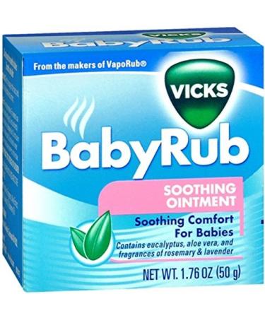 Special Pack of 5 VICKS BABY RUB 1.76 oz