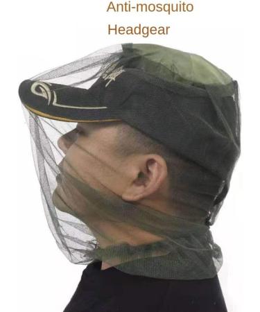 ZADFHSI Mosquito Head Net Anti Insect Midge Net Head Cover Head Net Mesh for Outdoor Hiking Camping Fishing (black) - Buy Online on GoSupps.com
