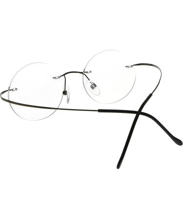 Eyekepper Titanium Rimless Round Reading Glasses - Gunmetal 2.75x Circle Readers for Men & Women - International Shipping Available - Buy Online on GoSupps.com