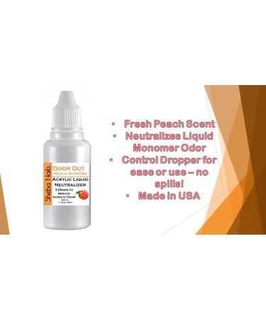 SHEBA NAILS Odor Out Acrylic Liquid Neutralizer 1/2oz - Peach Scent - Reduces Monomer Odor for Nail Enthusiasts | International Shipping Available - Buy Online on GoSupps.com