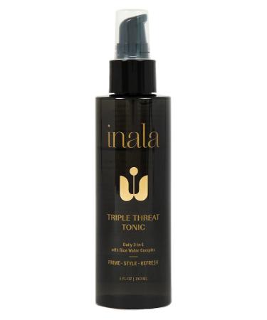 inala Triple Threat Tonic - Daily 3-in-1 Treatment Tonic with Rice Water Complex - Fortifies and Strengthens Strands - Oil-free and Lightweight - Suitable for All Hair Types, 5 Fl Oz - Buy Online on GoSupps.com