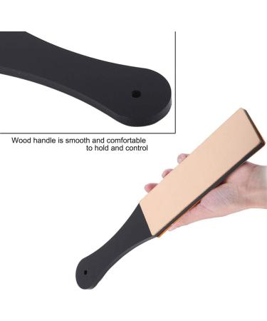 Double Size PU Leather Razor Pier & Strap for Manual Shaving | Premium Straight Razor Sharpener - Buy Online on GoSupps.com