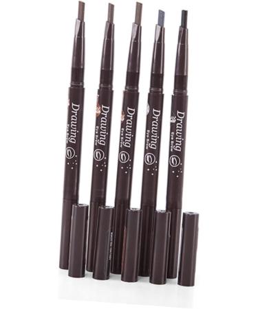 SKISUNO Double Headed Eyebrow Pencil 2 1 Waterproof Brush Brow Makeup Medium Long Auto-for Eye Eyebrow Pencil Lasting in Coffee - Buy Online on GoSupps.com