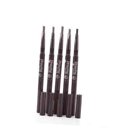 Beatifufu 2 1 Waterproof Brow Pencil Eye Brow Pen Eyebrow Brush Eyebrow Pencil Brush To Rotate Pearlescent Set