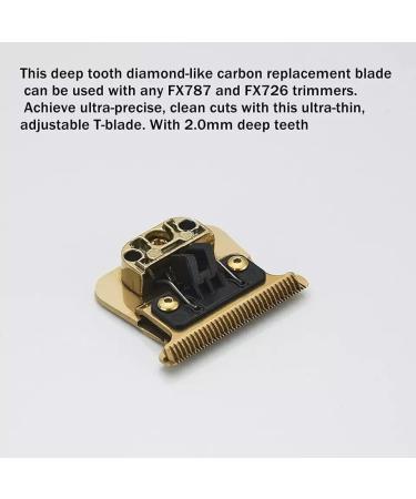 BY MIA FX Skeleton Replacement Trimmer Blade | Competible FX787 FX726 | Titanium Gold Black Silver Blades | Outliner Hair Trimmer (Gold) - Buy Online on GoSupps.com
