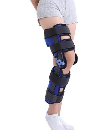 Knee Brace Adjustable Post Hinged Knee Brace ROM Post Op Knee Brace For Arthritis ACL Meniscus Tear Adjustable Medical Orthopedic Support Stabilizer After Surgery Osteoarthritis Orthopedic Rehab Wome M Right