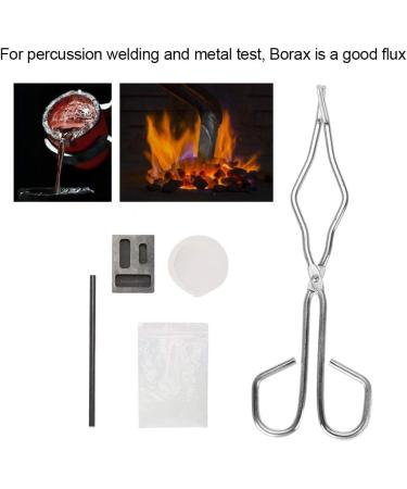 Salmue Graphite Crucible Set - Melting Kit with Ingot Mold, Silica Crucible, Graphite Rod, 25cm Tong for Gold, Silver, Platinum - Buy Online on GoSupps.com