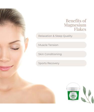 Earth & Envy Dead Sea Magnesium Bath Flakes 5LB - Resealable Bag/Container | Natural Epsom Salt Alternative - Buy Online on GoSupps.com