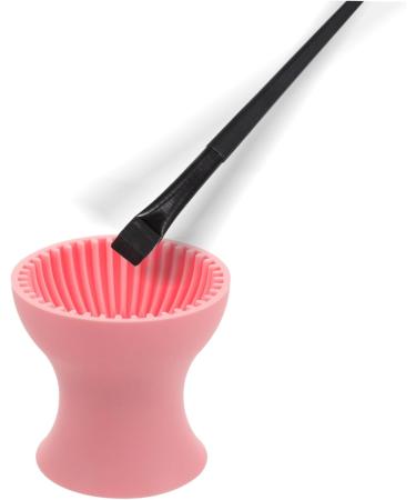 Beaupretty Beauty Brush Cleaning Tool Pink Cleaner Silicone Makeup Brush Cleaner Makeup Brush Cleaning Cup Cosmetic Brush Cleaning Cup Silica Gel Scrub Cup Portable Travel - Buy Online on GoSupps.com