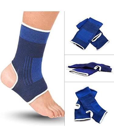Juliyeh Ankle Support Compression Sleeve - 1 Pair for Fitness Injury Recovery, Joint Pain, Sprains & Sports - Men & Women - One Size - Buy Online on GoSupps.com
