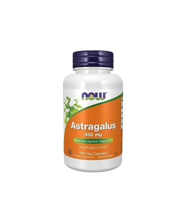 NOW Supplements Astragalus 500mg Capsules 100 Count 100 count (Pack of 1)