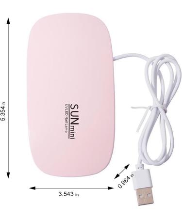 Uv Nail Lamp Mini 6W Uv Lamps Led Nail Lamp Gel Nail Lamp Usb Plug Quick Drying and Convenient Carrying.(Pink) - Buy Online on GoSupps.com
