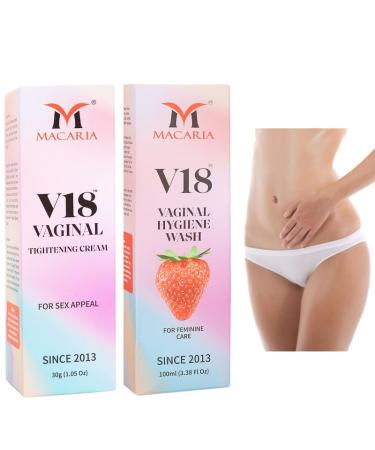 MACARIA V18 Vaginal vagina pussy tightening & sex increase gel cream + vaginal yoni pussyi Wash for girls