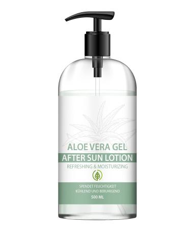 NEW: SaintNutrition AFTER SUN - ALOE VERA GEL suitable for all skin types with extra moisture 500 ML - Buy Online on GoSupps.com