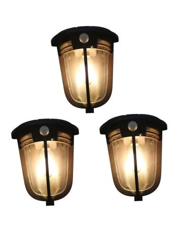 Vintage Decor Solar Garden Light Retro Decor Vintage Europe Abs Vintage Wall Lights (Color : As Shownx3pcs Size : 19.8X16.8X8CMx2pcs) (As Shownx5pcs 19.8X16.8X8CMx2pcs)
