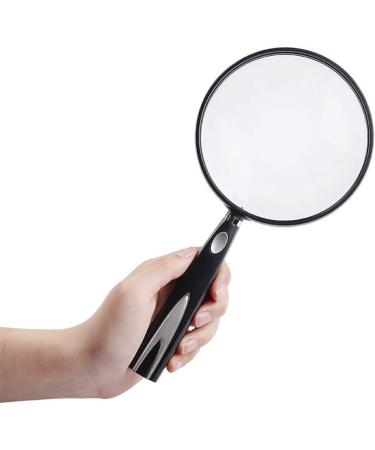 Handheld Magnification Reading Magnifier 4X Lenses Reading HD Optical Mirror for The Elderly Black Made in China - Buy Online on GoSupps.com