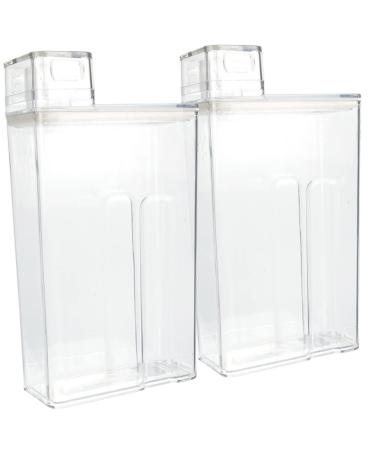Healeved 2pcs Laundry Storage Box Tide Container Laundry Container Laundry Softener Fabric Softener Dispenser Laundry Room Storage The Pet Liquid Laundry Rack