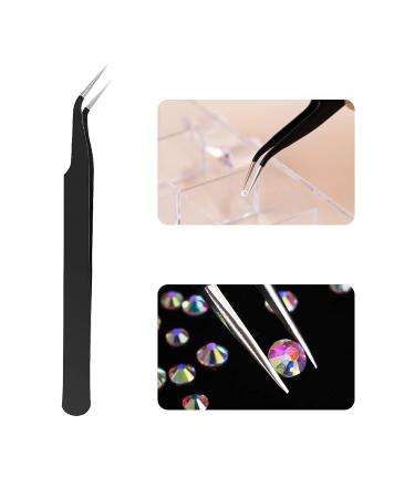 Angnya 4000 Pieces Rhinestones for Nail Art - Clear Crystal Decorations with Tweezers & Dotting Pen - Buy Online on GoSupps.com