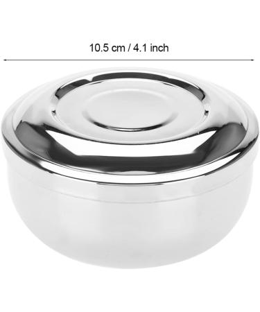 ANKROYU Stainless Steel Shaving Mug - Portable Beard Soap Bowl with Lid for Travel & Home Use - Buy Online on GoSupps.com