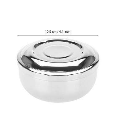 QANYEGN Stainless Steel Shaving Soap Bowl with Lid - Premium Beard Shaving Mug for Home & Salon - Ideal Shaving Soap Container - Buy Online on GoSupps.com