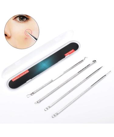Blackhead Remover Tool Set | 4-Piece Stainless Steel Comedone Extractor & Acne Removal | Best Pore Cleaning Skin Care - Buy Online on GoSupps.com