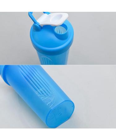Shaker Cup Sports Portable Pratique Remuer Tasse 600Ml Plastique Shakers Bouteille Adultes Facile Installer Bleu - Buy Online on GoSupps.com