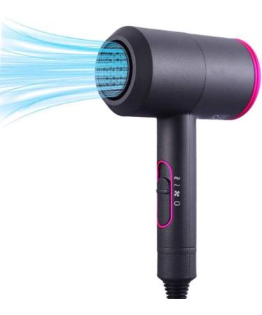2000W Pro Hair Dryer with 2 Nozzle Ionic Powerful Professional Salon Blow Dryer AC Motor Fast Drying Hairdryer with 2 Heat Speed Cool Air for Hairstylist Dresser Home Men and Women Gray+red small gift Gray+blue - Buy Online on GoSupps.com