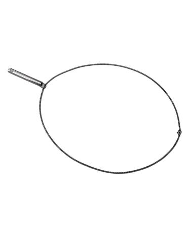 Titanium Steel Pendant For Stress Reduction and Relaxation Breathing Necklace For Anxiety Relief (BLACK)