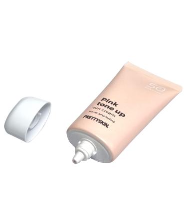 Waterproof Pink Tone Up Sunscreen Natural Tint Long-Lasting Protection with Shea Butter & Chamomile | Zinc Oxide & Titanium Dioxide for Radiant Skin - Buy Online on GoSupps.com