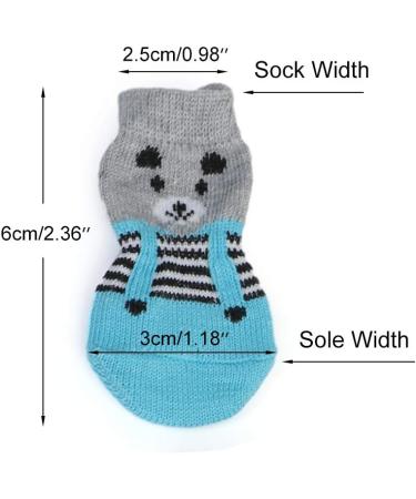 Betinyar Anti-Slip Dog & Cat Socks - 4 Pairs | Paw Protector for Indoor Hardwood Floors - Buy Online on GoSupps.com