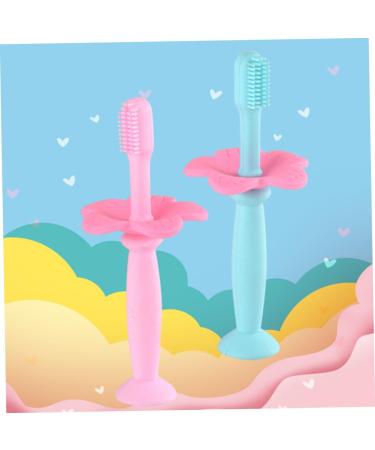 FRCOLOR 4 Pcs Kids Silicone Toothbrush Set - Soft Bristles & Travel-Friendly Design for Infants and Children - Buy Online on GoSupps.com