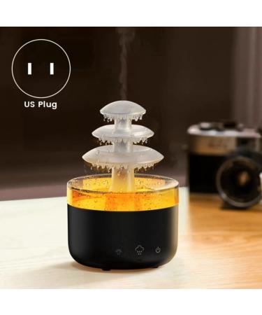 Cloud Rain Air Humidifier & Essential Oil Diffuser - USB Mute Mist Aromatherapy with 7 Color Lights - International Shipping Available - Buy Online on GoSupps.com