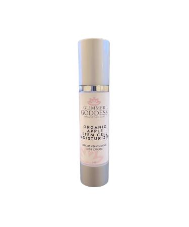 Glimmer Goddess Organic Apple Stem Cell Anti-Aging Moisturizer Hydrating Facial Moisturizer with Lingonberry Orchid and Orange Stem Cells 2 oz
