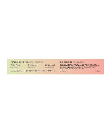Skylar Peach Fields Eau de Parfum - Hypoallergenic & Clean Perfume for Women & Men Vegan & Safe for Sensitive Skin - Sweet Perfume with Notes of Mandarin Grapefruit Peach - 10mL /0.33 Fl oz - Buy Online on GoSupps.com