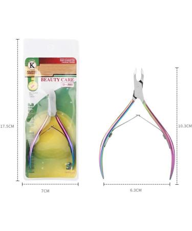 5-Piece Stainless Steel Cuticle Nipper Set with Pusher - Nail Beauty Tool for Manicure/Pedicure Supplies (Chameleon) - Buy Online on GoSupps.com