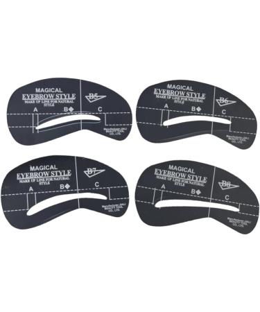 DOITOOL 72 Pcs 6 Sets Eyebrow Molds Gel Removing Tool Eyebrow Stencil Template Eyebrow Trimming Card mediumx3pcs As Shownx3pcs - Buy Online on GoSupps.com