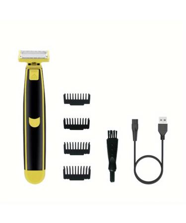 Full Body Washed Wet and Dry Shaver Men's Electric Shaver Full Body Wash Shave Electric Waterproof Rotary Facial Shaver/Body Shaver/Beard Trimmer for Men (1PC)-Model #8 Black