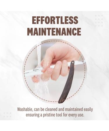 Buy Turkish Slide Wood Handle Barber Razor - Professional Straight Edge Shaving Knife for Men | Best Quality Navajas Para Afeitar - Buy Online on GoSupps.com