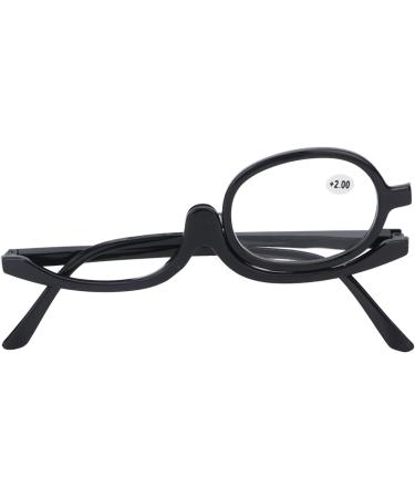Buy Black Makeup Glasses with Flip Down Lens | Stylish & Functional Eyewear for Men & Women (+2) - Buy Online on GoSupps.com