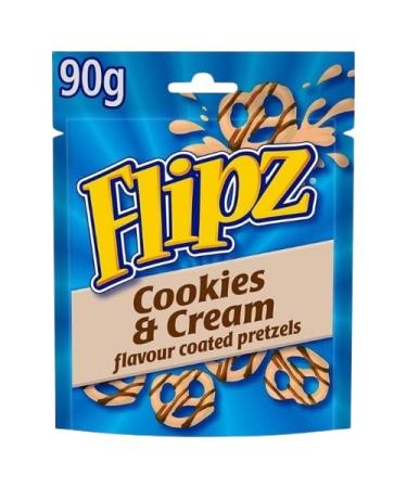3-Way Package Flipz Pretzels - 3 Delicious Flavors: Cookies & Cream - 3x90g | Heartforcards Shipping Protection - Shop Internationally - Buy Online on GoSupps.com