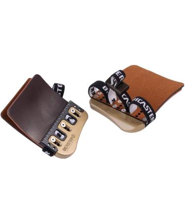 Bicaster Barebow Finger Tabs Cordovan Leather + Brass Finger Guards - RH Medium - Buy Online on GoSupps.com